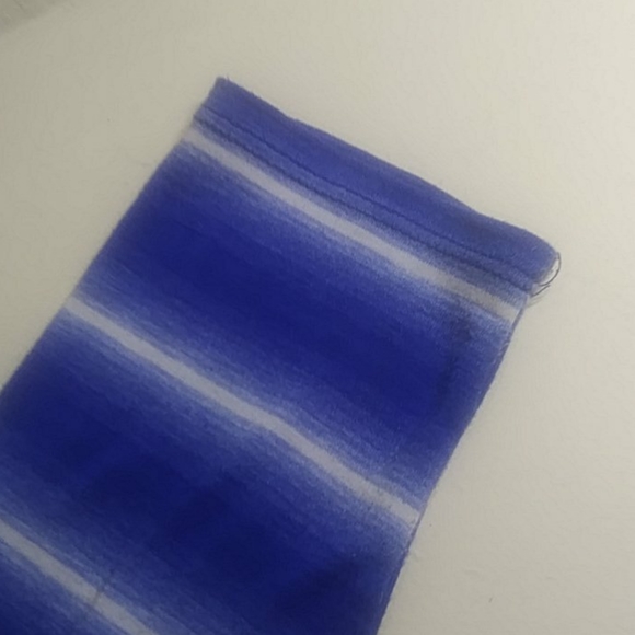 Dark blue white glow stripe maxi dress - Picture 3 of 5